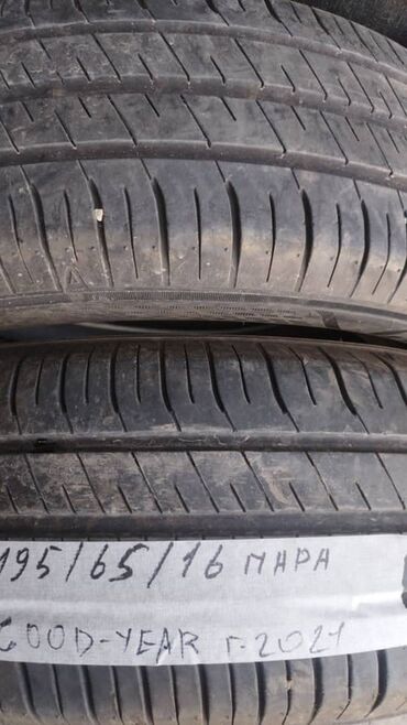 Шины: Шины 195 / 65 / R 16, Лето, Б/у, Пара, Легковые, Япония, GoodYear