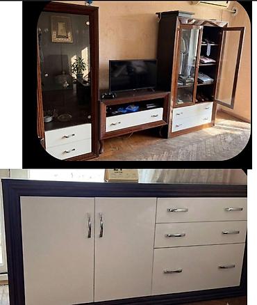 Qonaq otağı dəstləri: İşlənmiş, Komod, TV altlığı, Servant — 1
