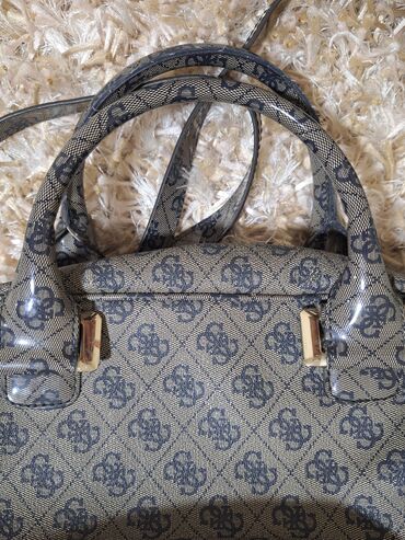 Torbe: Torba za rame, Guess, Materijal: Platno — 9