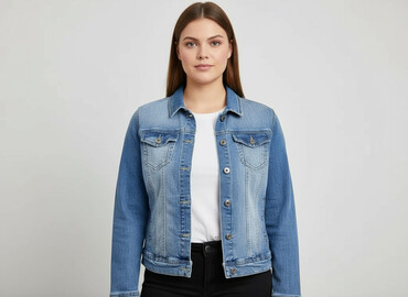 lidl kurtka jeansowa: CAMAIEU, Women`s jeans jacket, size M