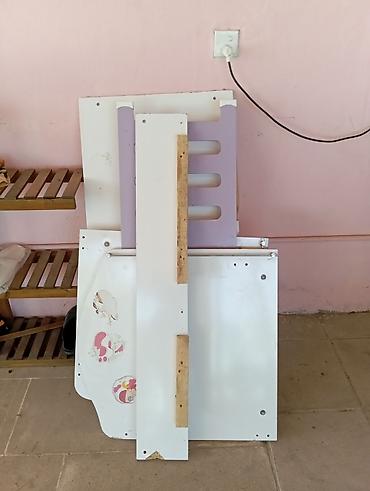 uşaq yataq mebeli: Qız üçün, İşlənmiş, Təknəfərlik çarpayı, Komod — 2