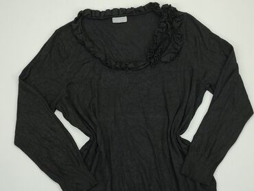 bluzki czarne z koronka: Bluzka Peruna, 4XL (EU 48), Wiskoza, stan - Dobry