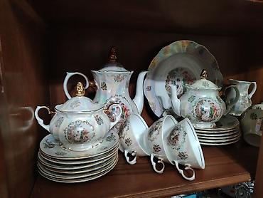 caydan caynik desti: Çay dəsti, rəng - Ağ, Farfor, Madonna, 6 nəfərlik, Almaniya — 3