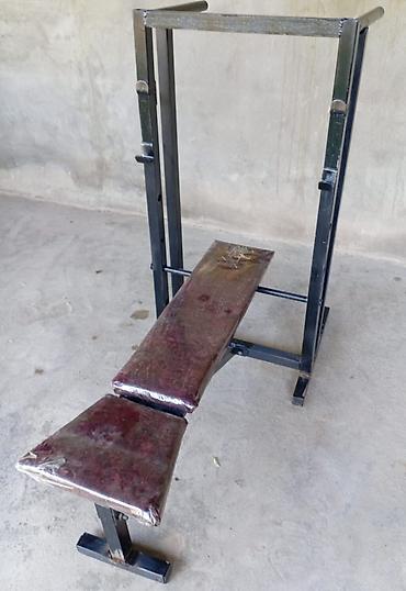 ucuz velosiped: Çoxfunksiyalı güc skamyası və ştanq dayağı - Material: qalın profilli — 5
