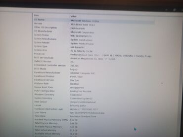 Masaüstü kompüterlər və iş stansiyaları: Masaüstü kompüter komplekti Tərkib: - Sistem bloku: qabaq paneldə 2x — 8