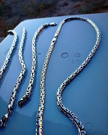 Серебряные цепочки: Классический Бисмарк 150 гр 60 см Ювелирные — 31