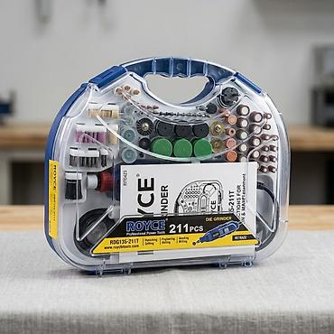 Инструменты: Bormaşın 211pcs ROYCE RDG135-211T çoxfunksiyalı mini daşlama/dremel — 1