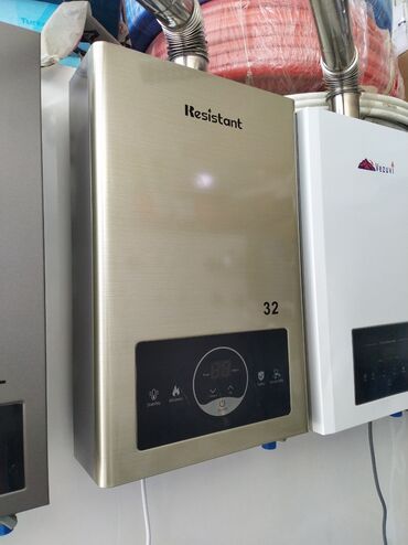 taxta obsivka: Resistant markalı bu qaz su qızdırıcısı, ev və ya ofis üçün isti su