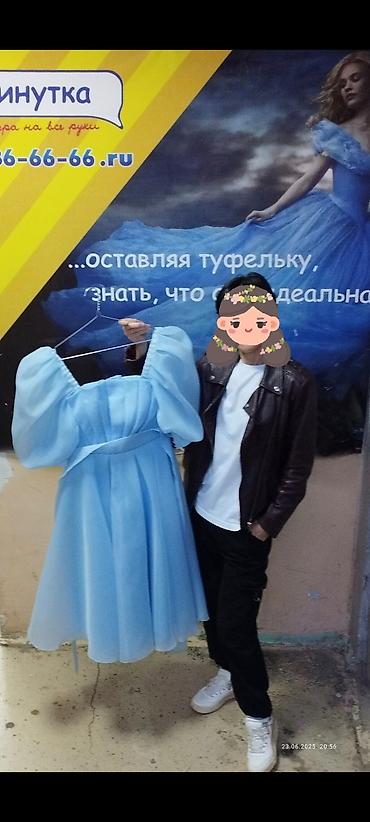 Вечерние платья: Вечернее платье, Пышное, Длинная модель, Шифон, С рукавами, S — 3