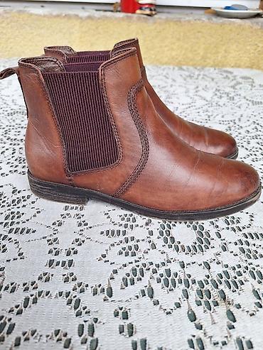 luze o: Tamaris kožne čizme – veličina 38 - Gazište: 24 cm - Materijal — 1