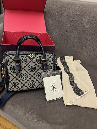 yango canta: Tory Burch top-handle/çiyin çantası - Material: Monogram naxışlı — 2
