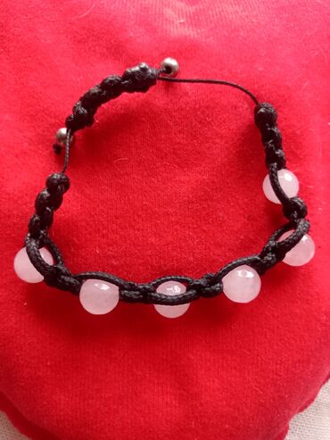 torba bela: Thread bracelet, Material: Pearl, Rubber