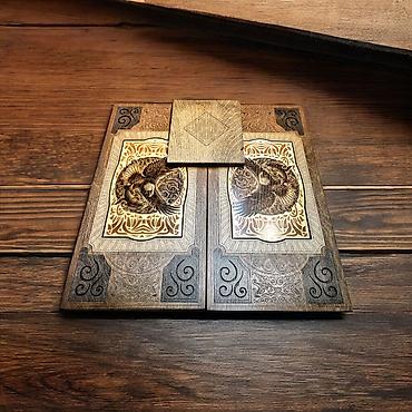 Нарды: Резные нарды «Орел» - Материал: натуральное дерево (корпус и поле) — 9