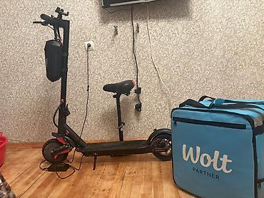 Elektrik nəqliyyatı: Bismillah🙏 Partlamayan Təkərr. Skuter tam real 35 km gedir tam şarja — 2