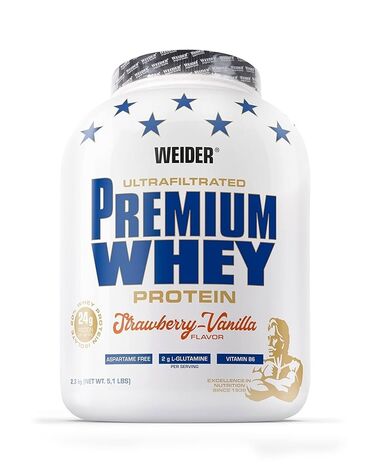 Hovuzlar: "Weider Premium Whey" protein tozu. Ağzı açılmıyıb. Almanyadan alınıb