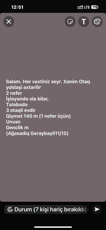 Kirayə mənzillər: 3 otaqlı, 130 kv. m