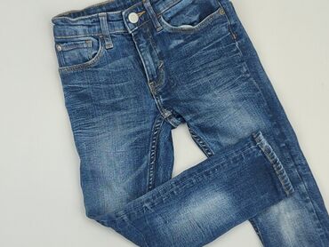 sinsay spodnie dresowe chłopięce: Jeans, H&M, 5-6 years, 116, condition - Good