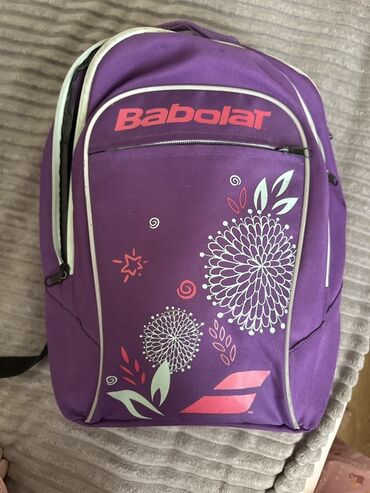 мишень для лука: Фиолетовый рюкзак Babolat с цветочными и геометрическими узорами