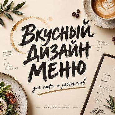 🍽️ **ПРОФЕССИОНАЛЬНЫЙ ДИЗАЙН МЕНЮ** Создаю стильное и продающее меню