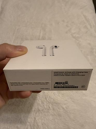 black: Беспроводные наушники-вкладыши, Apple, Airpods 2, Б/у — 10
