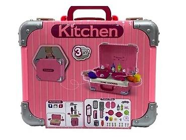 mobil oyuncaq: Uşaq oyuncağı: 3‑ü 1‑də daşınan mətbəx dəsti – “Kitchen / Home — 5