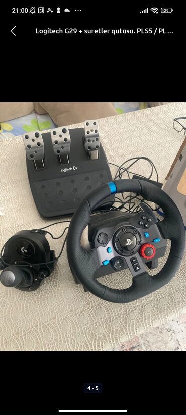 barmaq oyunu: Logitech g29 dəsti g29 + shifter ideal vəziyyətdədir problemi yoxdur