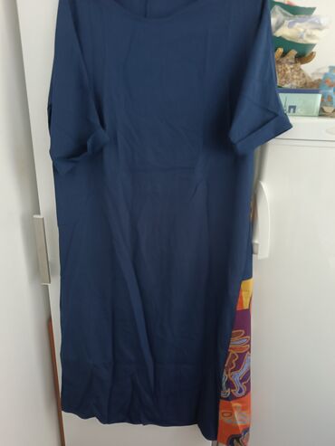 kaput topao i: 2XL (EU 44), 3XL (EU 46), color - Blue, Oversize, Short sleeves