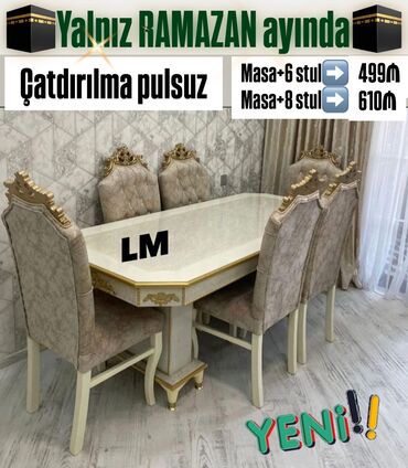 барные стулья: Qonaq otağı üçün, Yeni, 6 stul