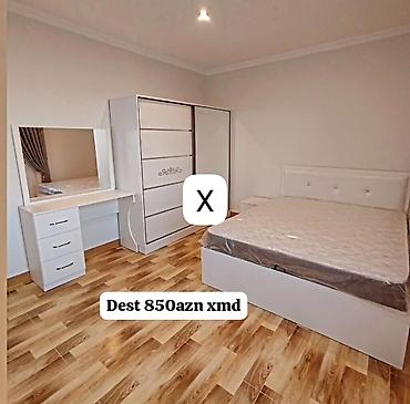Yataq otağı mebel dəsti Tərkibi: - 2 sürüşkən qapılı geniş şkaf