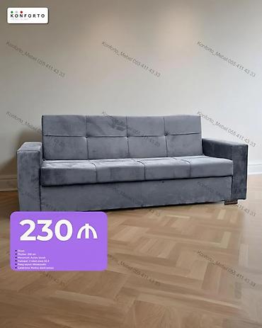 Divan – 230 ₼ - Ölçü: 200 sm - Mexanizm: açılan, bazalı - Məhsul: 2