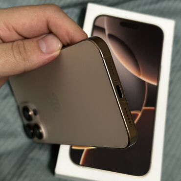 Apple iPhone: IPhone 16 Pro Max, Б/у, 256 ГБ, Desert Titanium, Чехол, Коробка, 95 % — 6