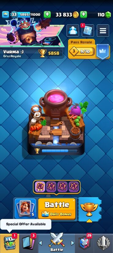 Clash Royale hesabı satılır –mennen ucuz satani yoxdur inkişaf etmiş