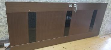 kompozit taxta: Mebel qapısı – taxta kompozit materialdan, qəhvəyi rəngdə, üfüqi panel — 1