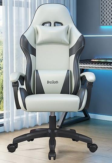 поролон: Игровое кресло BroSloth - Эргономичная форма с высокой спинкой и — 2