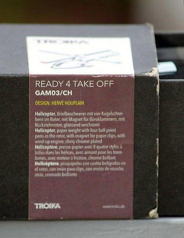 Ostali antikviteti: Troika Ready 4 držač papira/ olovke HELIKOPTER. Retko. TROIKA — 7