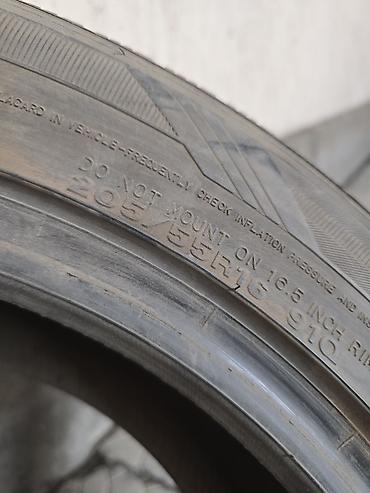 Унаа: Шиналар 205 / 55 / R 16, Кыш, Колдонулган, Жеңил унаалар, DUNLOP — 4