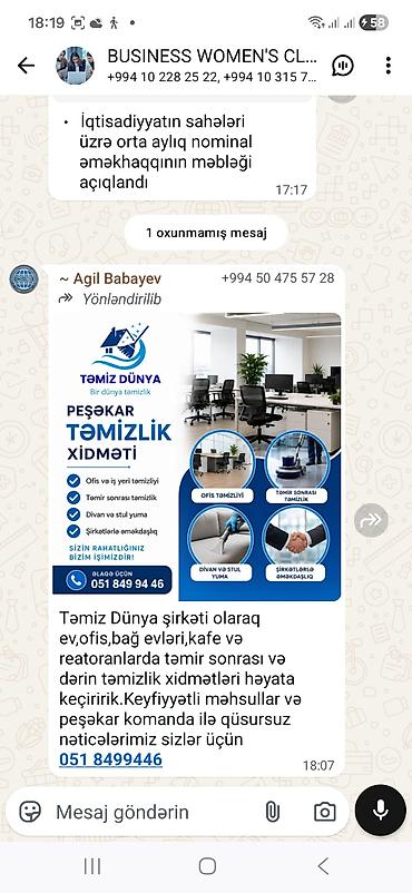 divan temizleme: Təmizlik | Ofislər | Təmirdən sonra təmizlik — 1
