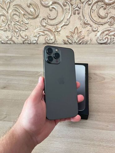 Apple iPhone: IPhone 13 Pro Max, 256 GB, Matte Space Gray, Zəmanət, Face ID, Sənədlərlə