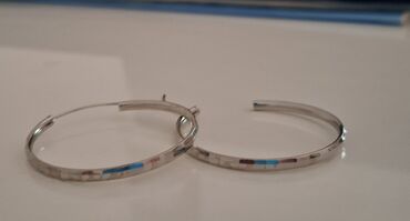 velike alke mindjuse: Hoop earrings, Material: Silver