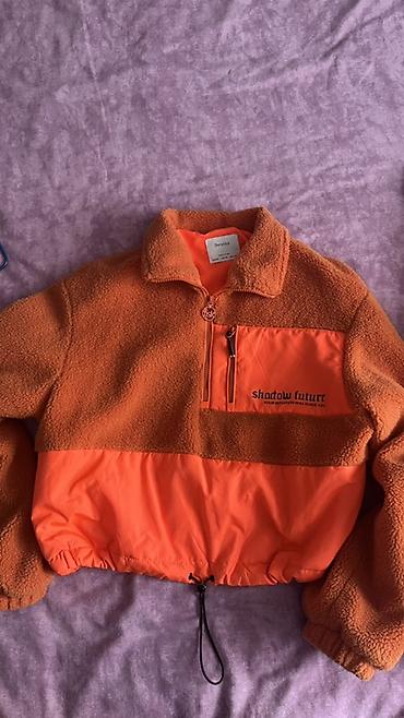 sweatshirt: Məhsul: Bershka yarımfermuarlı fleec sweatshirt/jaket - Rəng: Parlaq — 1