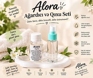 qara rəng: Alora dəriyə qulluq setləri 1) Alora Ağardıcı və Qoxu Seti - Dərinin — 1