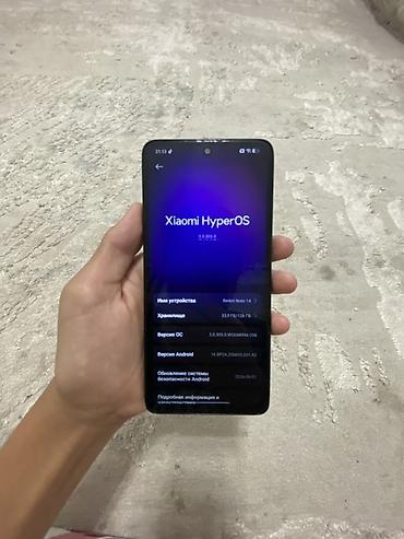 Уюлдук телефондор жана аксессуарлар: Redmi, Redmi Note 14, Колдонулган, 128 ГБ, түсү - Кара — 3