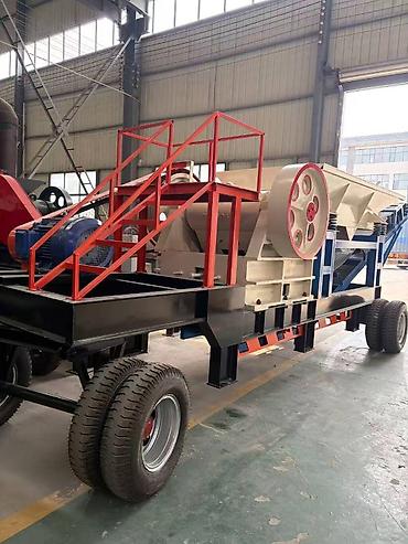 Дробилки: Щековая мобильная дробилка (также известная как щековая мобильная — 3