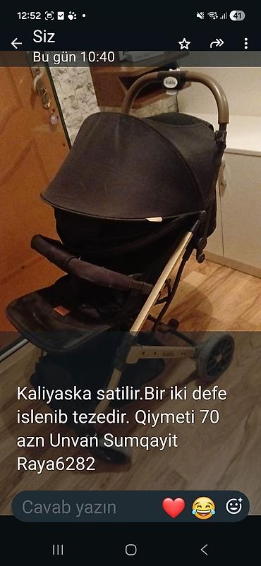 qara kepka: Uşaq arabası – Kidilo markası. - Rəng: qara - Təkərlər: iri arxa — 1
