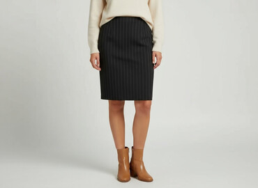 czarne spódniczka skórzane: Women`s skirt, size S