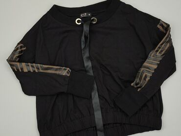 czarne bluzki z długim rękawem eleganckie: Bluzka Damska, M, stan - Dobry