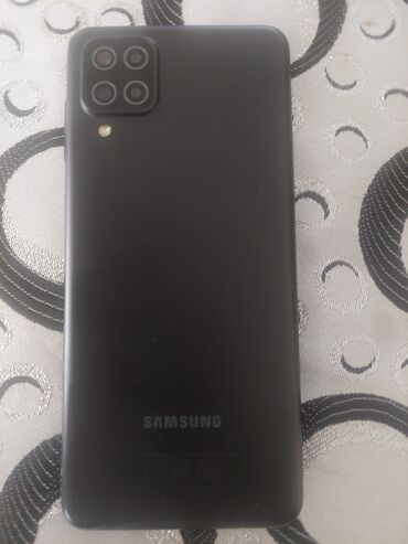 soyuducu samsung: Samsung Galaxy A12, 32 GB, rəng - Qara, Barmaq izi, İki sim kartlı