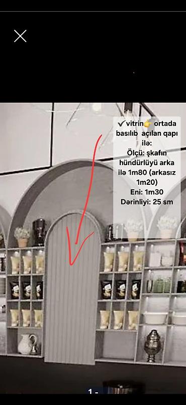 divar rəf: 🟥 LED işıqlı vitrin rəfi (arxasında divardan asmağa yerləri var) 👉 — 5
