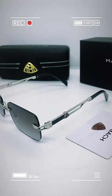 maybach eynək: Maybach gün eynəyi – rimless (çərçivəsiz) dizayn, düzbucaqlı linzalar — 2