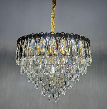 Люстры: Хрустальные подвесные люстры с LED-подсветкой - Эффектные — 12